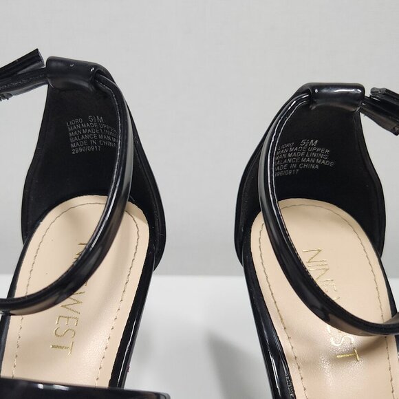 Nine West Lioro High Stiletto Heel Sandals Black Women's Size 5.5 - Picture 6 of 10